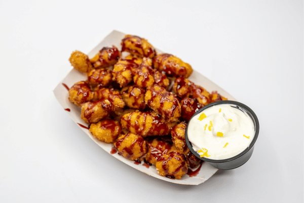 Sweet Lemon Berry Cheese Curds — Wisconsin State Fair Sporkies 2026 finalist by Saz's BBQ